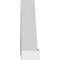 Ekena Millwork Peaked Cap 4 Spoke Architectural Grade PVC Pediment, 24"W x 7"H x 2"P (Pitch 6/12) PEDPS024X070PKC04 - alternate 5